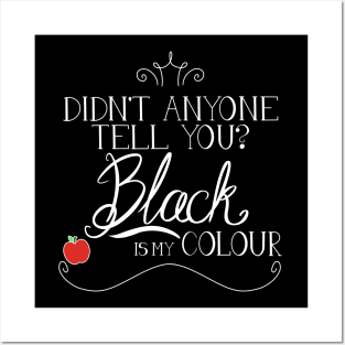 Black is my colour Posters and Art